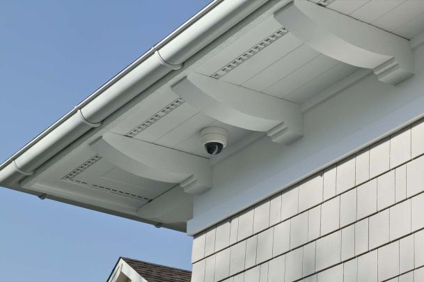 Surveillance camera on residential property